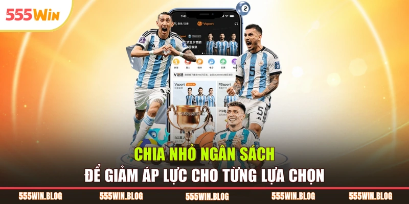 Chia nhỏ ngân sách để giảm áp lực cho từng lựa chọn